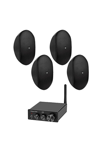 Dap Audio DAP WMS4-B Sistem audio de perete cu 4 difuzoare și amplificator Bl...