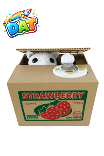 DAT Interactive Cat Piggy Bank Coin Stealing Kitten Money Box Gift for Kids A...