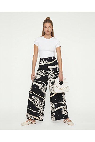 Noi Satin Blocky Trousers