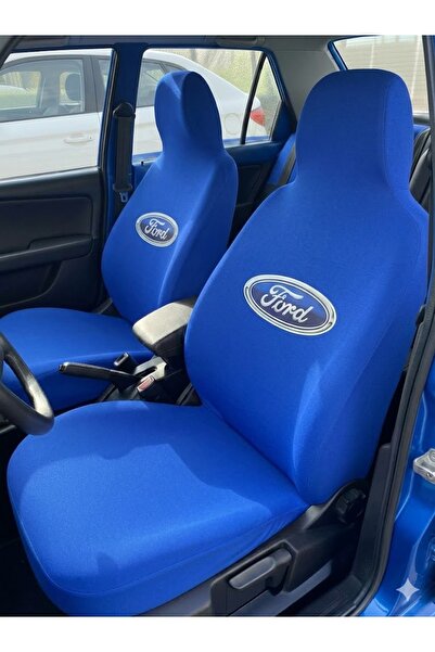 ZAFAKS Mavi Ford Otomobil Servis Kılıfı Likralı Esnek Tüm Araç Modellerine Uy...
