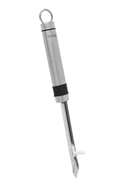 Prestige Eco Stainless Steel Kusa Peeler With Larding Pin, Silver Silver