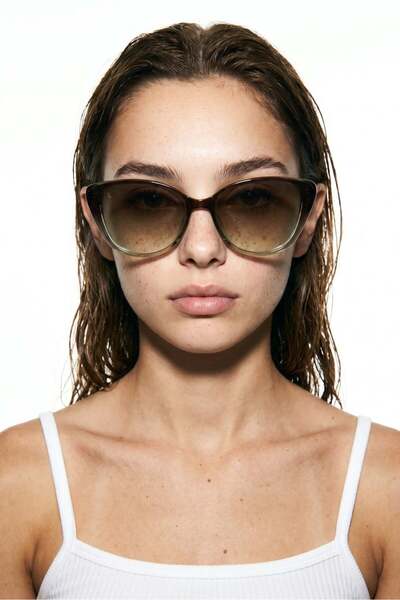 Bilge Karga Desa Brown Green Degrade Sunglasses