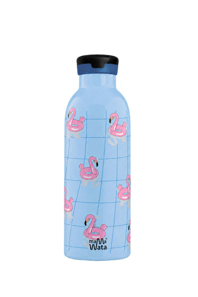Mamawata Flamingos Pipetli Çocuk Termos Matara 470 ml Paslanmaz Çelik Sızdırm...