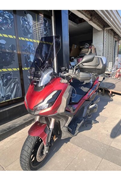 ZEUS MOTOR 2023-2026 Honda ADV 350 Uyumlu Uzun Ön Cam Koyu Füme