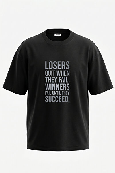 Anetos Μπλουζάκι με σχέδιο Success Quote, με στάμπα στην πλάτη, από βαμβάκι, ...