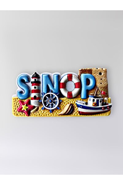 Mundy SİNOP Polyester Kabartmalı Magnet 8,5x4 cm Şehir Magneti Dekoratif Hedi...