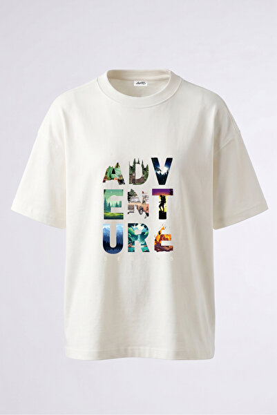 Anetos Μπλουζάκι Adventure Outdoor Design με στάμπα στην πλάτη, βαμβακερό λευ...