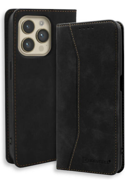 Other Bodycell Book Συνθετικό Δέρμα / Δέρμα Μαύρο (iPhone 16 Pro) Κωδικός: BB...