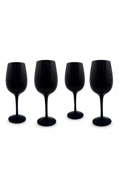 Vin Bouquet Set de 4 pahare negre pentru degustarea vinului