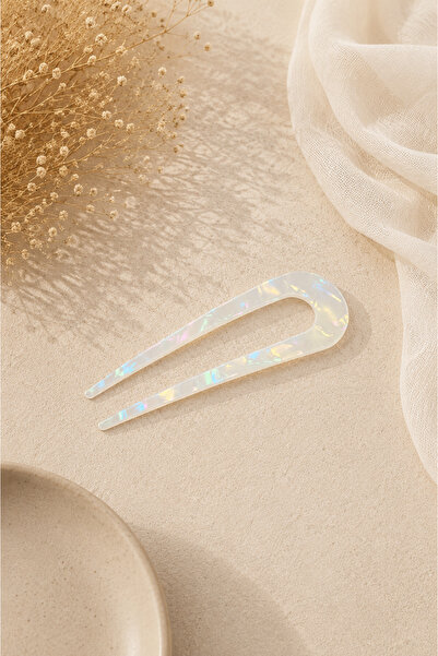 VERA HOUSE French Model Bone Bun Hairpin Acetate Hair Fork Stylish Women's Ha...