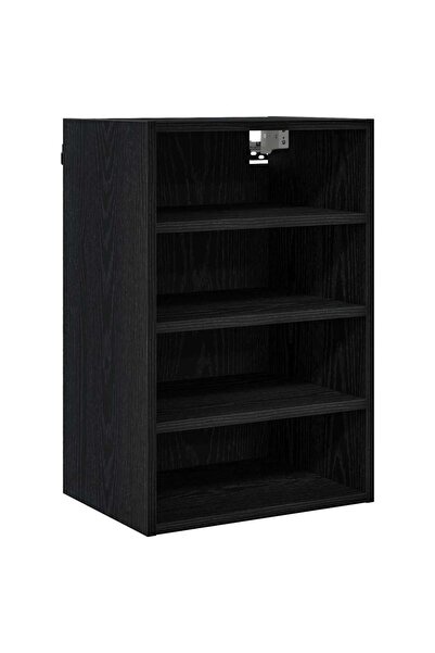 vidaxl Dulap suspendat Stejar negru 40 x 29,5 x 60 cm Lemn compozit
