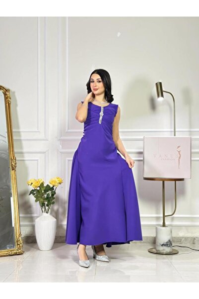 vanus fashion 7163 - فستان سهرة ميدي