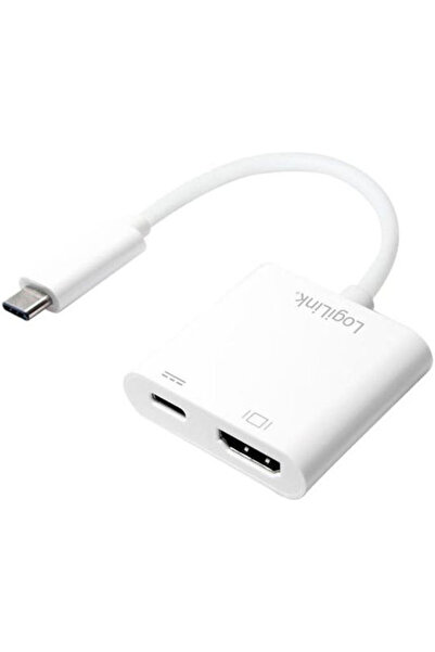 LogiLink Μετατροπέας USB-C Αρσενικό σε HDMI, USB-C Θηλυκό, Λευκό, 1 Τεμάχιο U...
