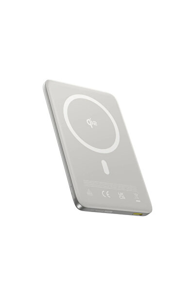 Baseus PicoGo 10000mAh Qi2 Μαγνητικό Power Bank 15W Εξαιρετικά Λεπτό Τιτάνιο