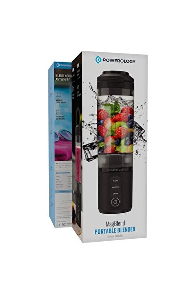 Powerology خلاط ماجبليند المحمول باللون الأسود