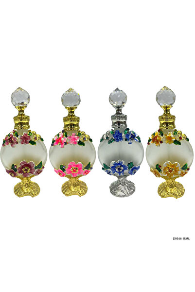 NUJET 4pcs Crystal Perfume Essential Oil Bottle 15ml D9344