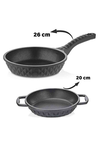tacev Bella Casting 2-Piece Pan (26 cm) Pan Set (20 cm)