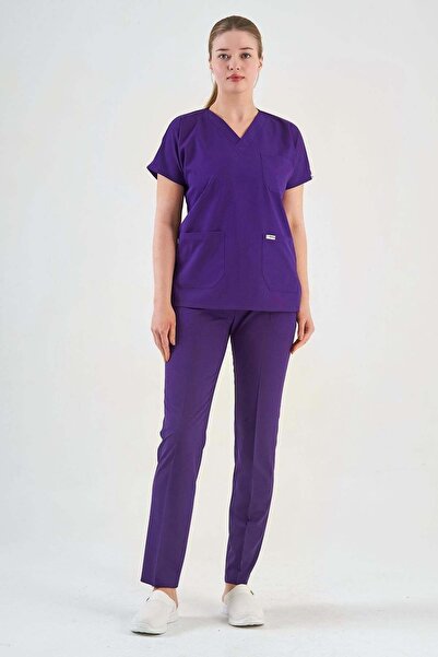 Owlet Medikal Costum chirurgical din Lycra violet