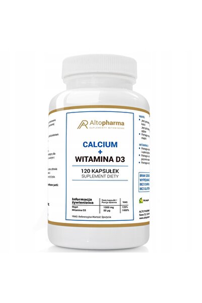 ALTO PHARMA Calciu + Vitamina D3 120 Capsule