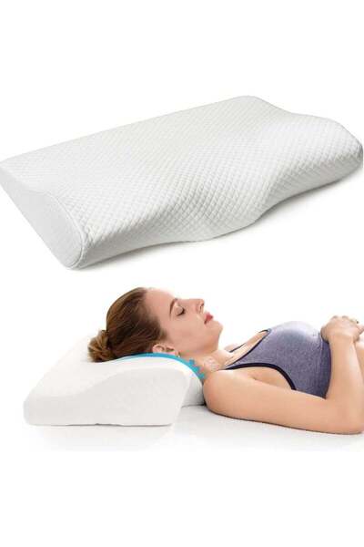 Generic Orthopedic Cervical Memory Foam Pillow, Ergonomic Contour Design, Nec...