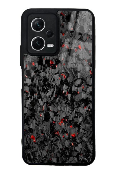 Spoyi حافظة هاتف Xiaomi Redmi Note 12 5G بتصميم لامع مع تصميم Köz Kıymıkları