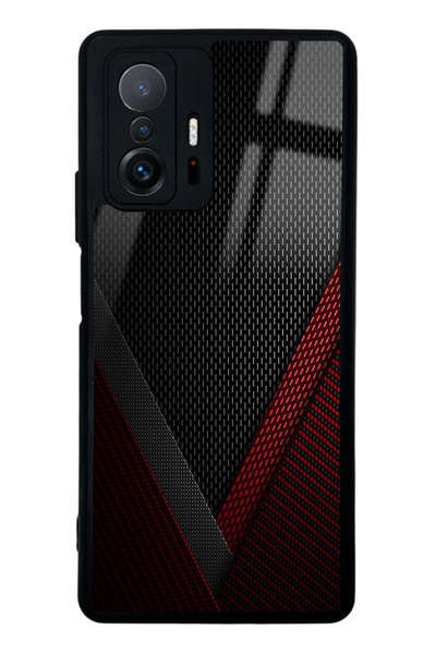 Spoyi حافظة هاتف Xiaomi Mi 11T Red Tracer بتصميم لامع