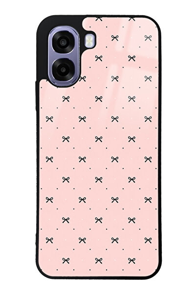 Spoyi Oppo A6T Cream Coquette Pattern Tasarımlı Glossy Telefon Kılıfı