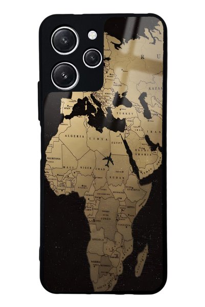 Spoyi حافظة هاتف Xiaomi Redmi 12 بتصميم Golden Route اللامع
