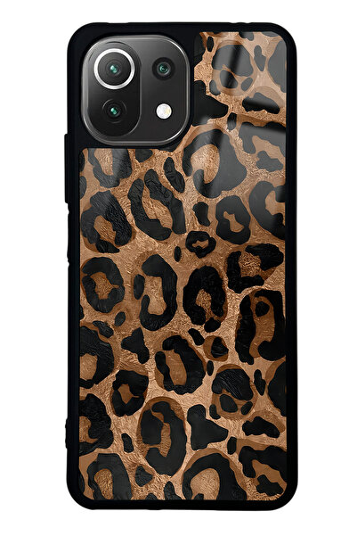 Spoyi Xiaomi Mi 11 Lite Leopar Tasarımlı Glossy Telefon Kılıfı