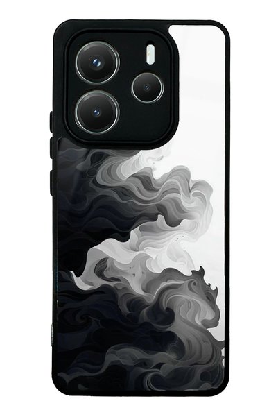 Spoyi Xiaomi Redmi Note 14 5g Shadow Swirl Design Glossy Phone Case