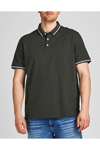 Jack & Jones Ανδρικό Βαμβακερό Πόλο  "PAULOS " Λαδί Κανονική Γραμμή (12143859...
