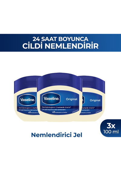 Vaseline Nemlendirici Jel Original 100 ml x3