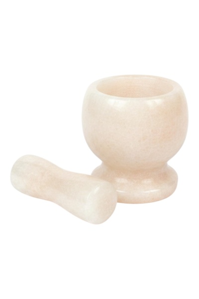 Ceramica Martinescu Mojar din piatra naturala,crem, cu pistil, ideal pentru c...