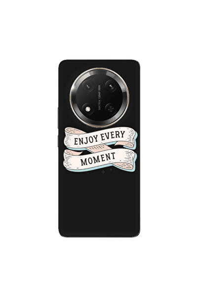 Other Honor Magic 7 Lite Enjoy Every Moment 2 Black Colored Silicone TPU Θήκη
