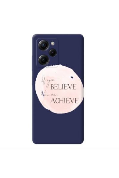 Other Xiaomi Poco X5 Pro If You Believe Dark blue Colored Silicone TPU Θήκη
