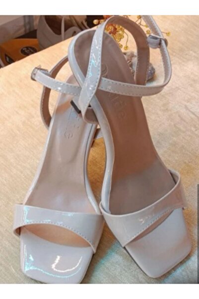bitangosu Women's Patent Leather Square-Toe Goblet Heeled Shoes - Simple Eleg...