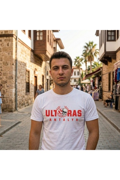 SARI ULTRAS ANTALYA HÁČKANA MAJICA SA OGRLENIM VRHOM