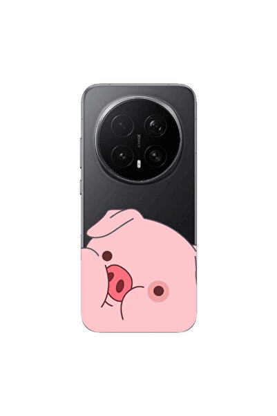 Other Honor Magic 8 Lite Pro Piggy 2 Transparent Silicone TPU Θήκη
