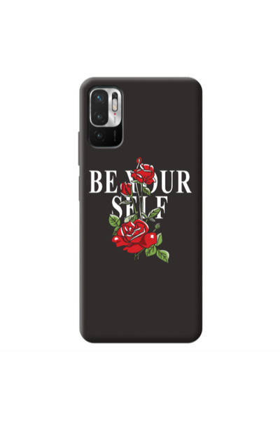 Other Xiaomi Redmi Note 10 Pro 5G Be Your Self Black Colored Silicone TPU Θήκη