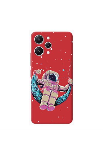 Other Xiaomi Redmi 12 Astronaut swinging on the moon Red Colored Silicone TPU...