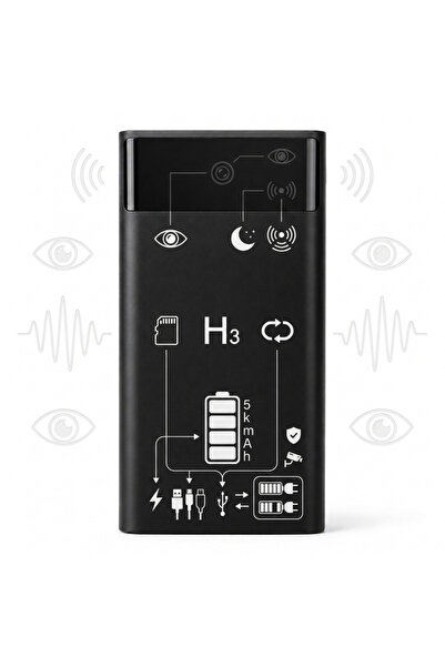 N2L Store Εξωτερική Μπαταρία με Κρυφή Κάμερα H3, Κατάστημα N2L ® Full HD 1080...