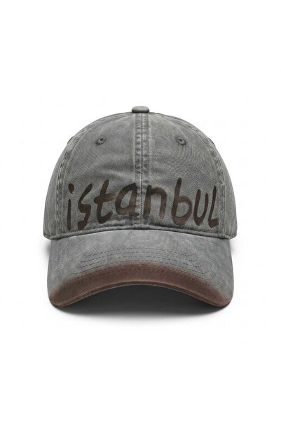 Aware Time Unisex Özle Washed Denim Cap Hat