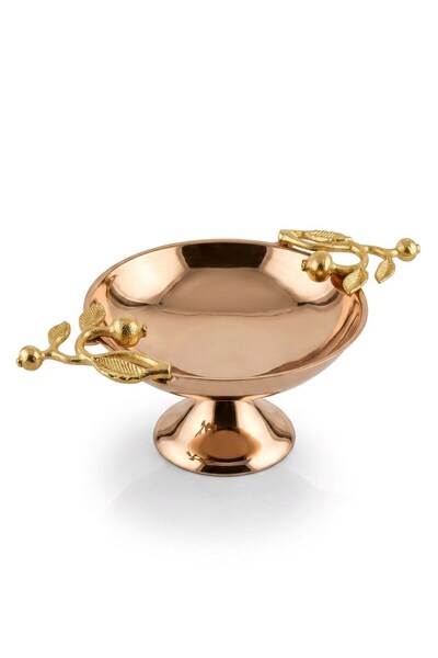 Sembol Leaf Rose Gold Decorative Fruit Bowl
