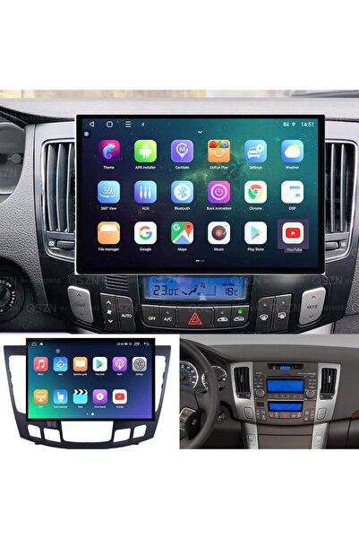 Carplayer شاشة أندرويد سوناتا 13 بوصة موديل 2008 2009 2010 مع دعم أبل كار بلا...