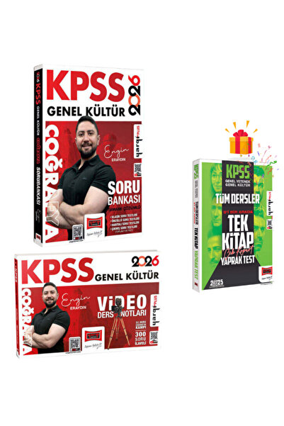 Yargı Yayınları 2026 KPSS Genel Kültür Coğrafya Soru Bankası ve Video Ders No...