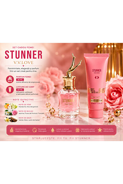 V.V LOVE Σετ Αρώματος Stunner Top Bottom για Γυναίκες – Άρωμα 30 ml και Γαλάκ...