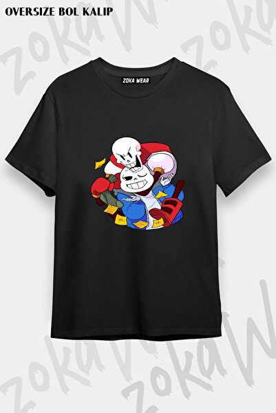 ZOKAWEAR Μπλουζάκι Unisex Loose Fit Undertale Sans v30 με στάμπα