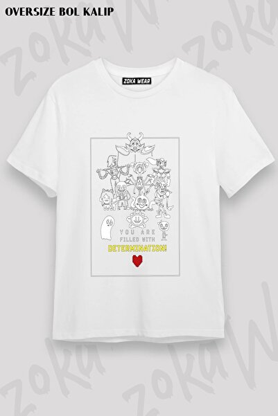 ZOKAWEAR Μπλουζάκι Unisex Loose Fit Undertale Sans v4 με στάμπα