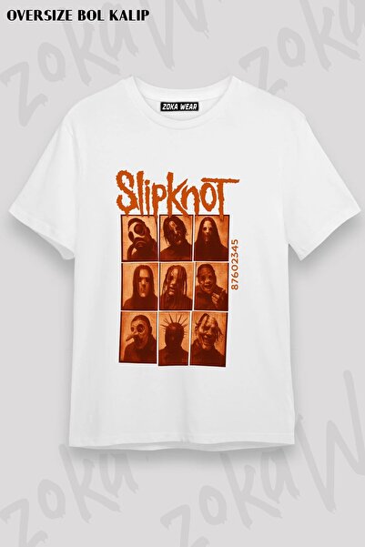 ZOKAWEAR Μπλουζάκι Unisex Loose Fit με στάμπα Slipknot v40