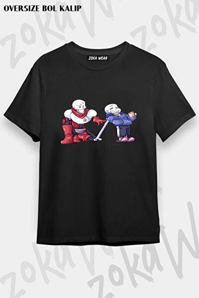 ZOKAWEAR Μπλουζάκι Unisex Loose Fit Undertale Sans v24 με στάμπα